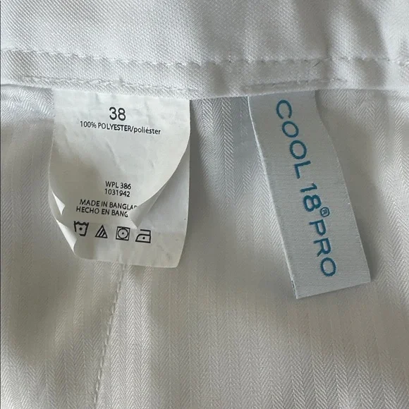 Cool 19 Classic White Men's golf Shorts size 38 - Picture 5 of 6